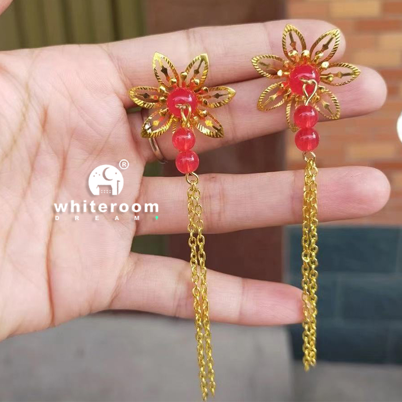 Retro Bjd Doll Accessories Chinese Style Decoration Props Screen Group Fan Flute Guzheng Musical Instrument Childrens Toy Gift
