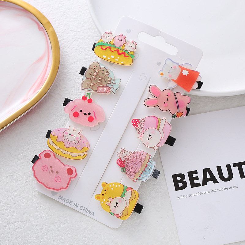 50/100 Stück/Set Bunte Kinder-Haarspangen Set Großpackung Multi-Style Ausgehöhlte Stern-Schnappspangen Rutschfeste Baby Mädchen Jungen Haaraccessoires – Detail 6
