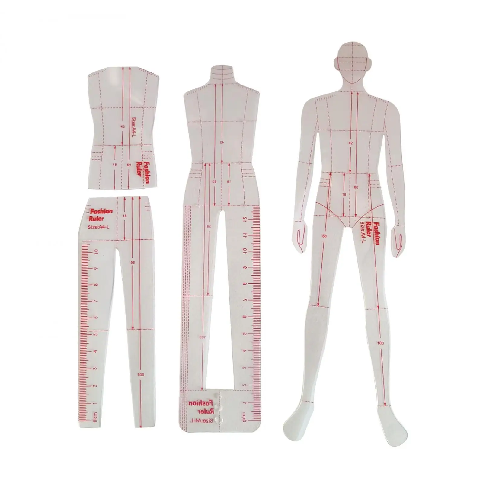 Template Ruler Clothing Measuring Garment Design Fashion Illustration Rulers for Pattern Makers Tailors Designers suits Dresses