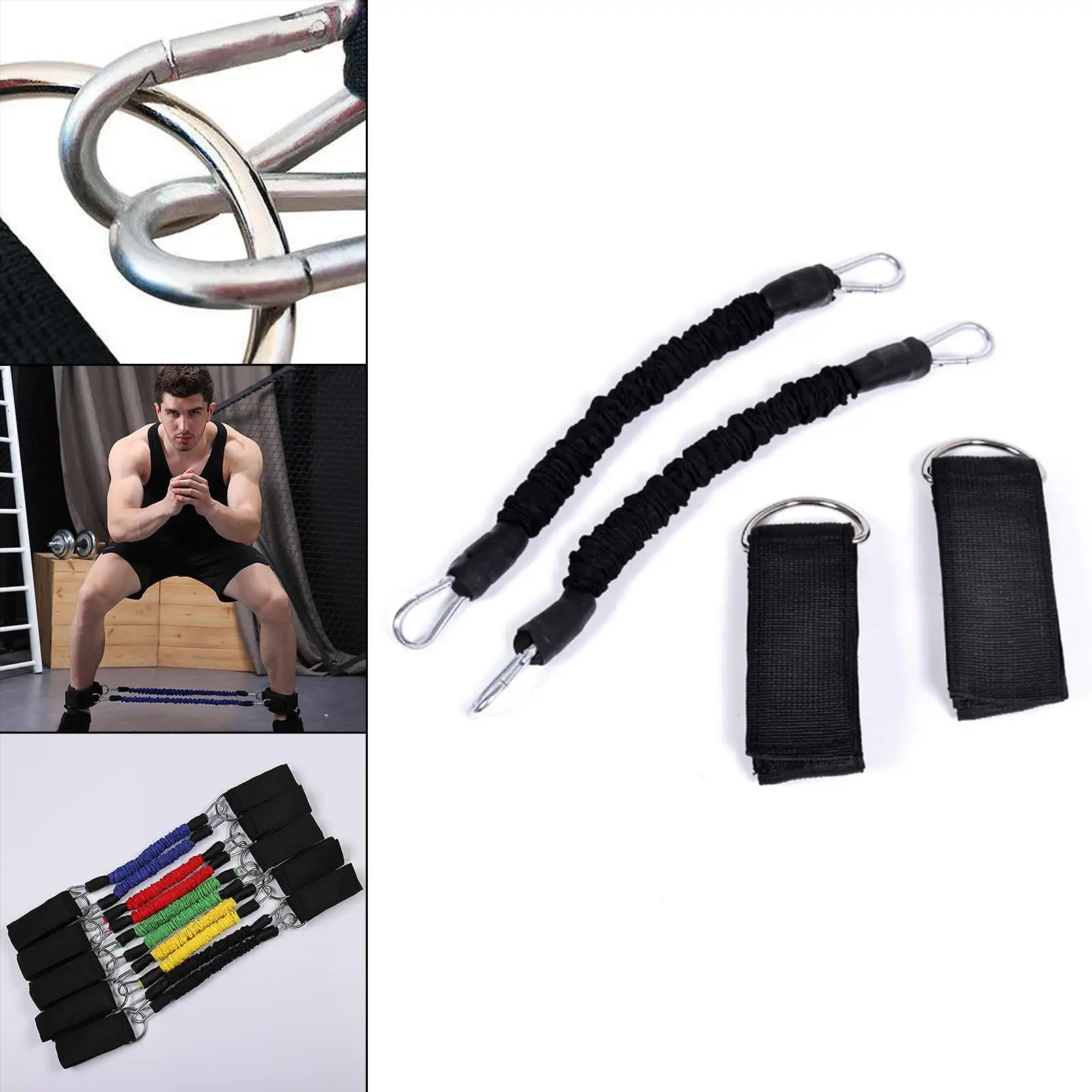 Thigh Bands Yoga Training for Speed Training with Ankle Straps Speed and Strength Bands for Legs Ankle Bands for Working Out