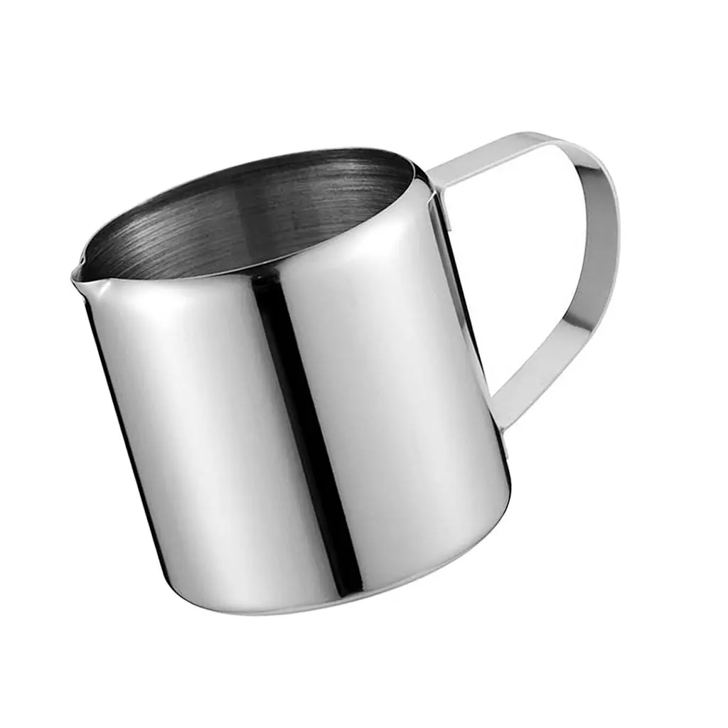 3x Milk Frothing Pitcher Stainless Steel Metal for Milk Frothers, Espresso Cappuccino Coffee, Creamer,Steaming,Chef,Motta