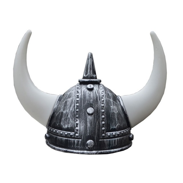 Kit Vikings Capacete + Martelo Plástico Cosplay Fantasia - Blook