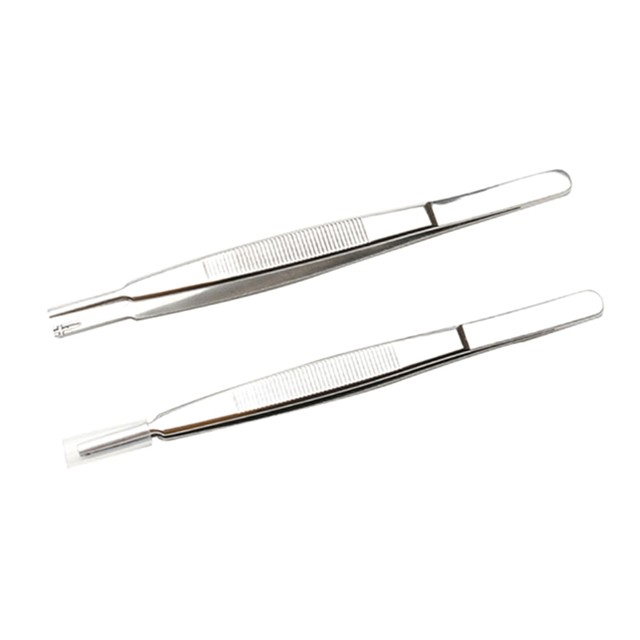 2pcs Tweezer Tongs Repairing Tools for Lab Industrial DIY Craft