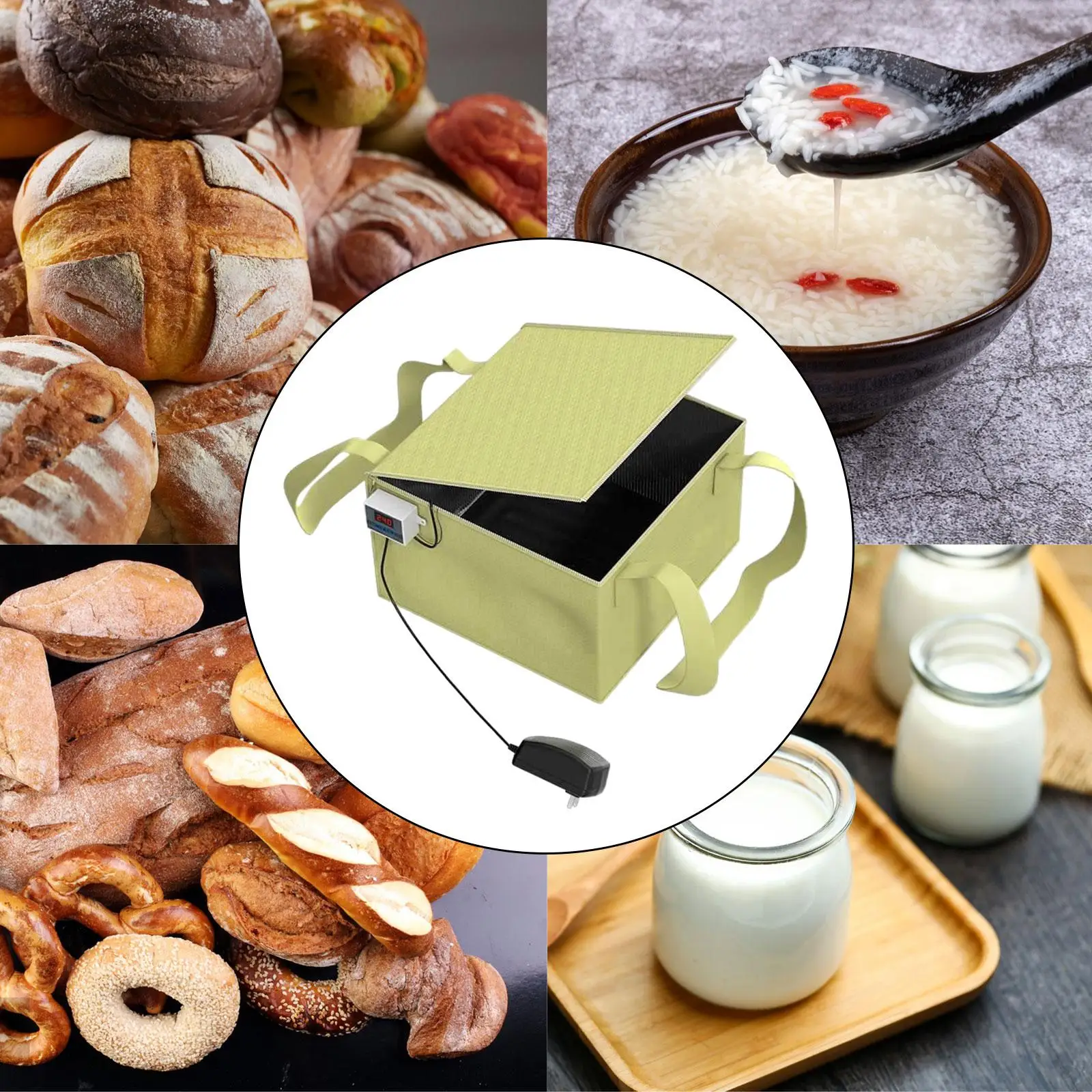 Bread Proofing Box Convenient Practical with Temperature Control -50C-110C for Commercial Kitchen Home Yogurt Pizza Crust