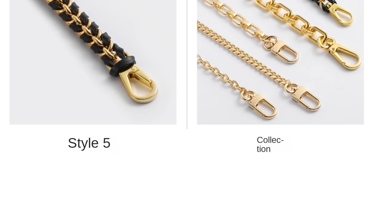 HAVREDELUXE Bag Chain Three-in-one Transformation Metal Bag Messenger Copper Chain Bag Chain Accessories Single Purchase