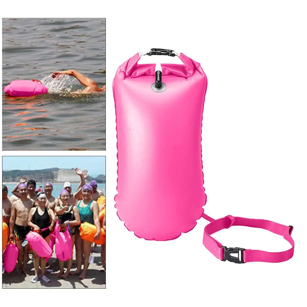 Open Water Sea Safety Swim Buoy Flotation Aid Swimming Dry Bag Tow