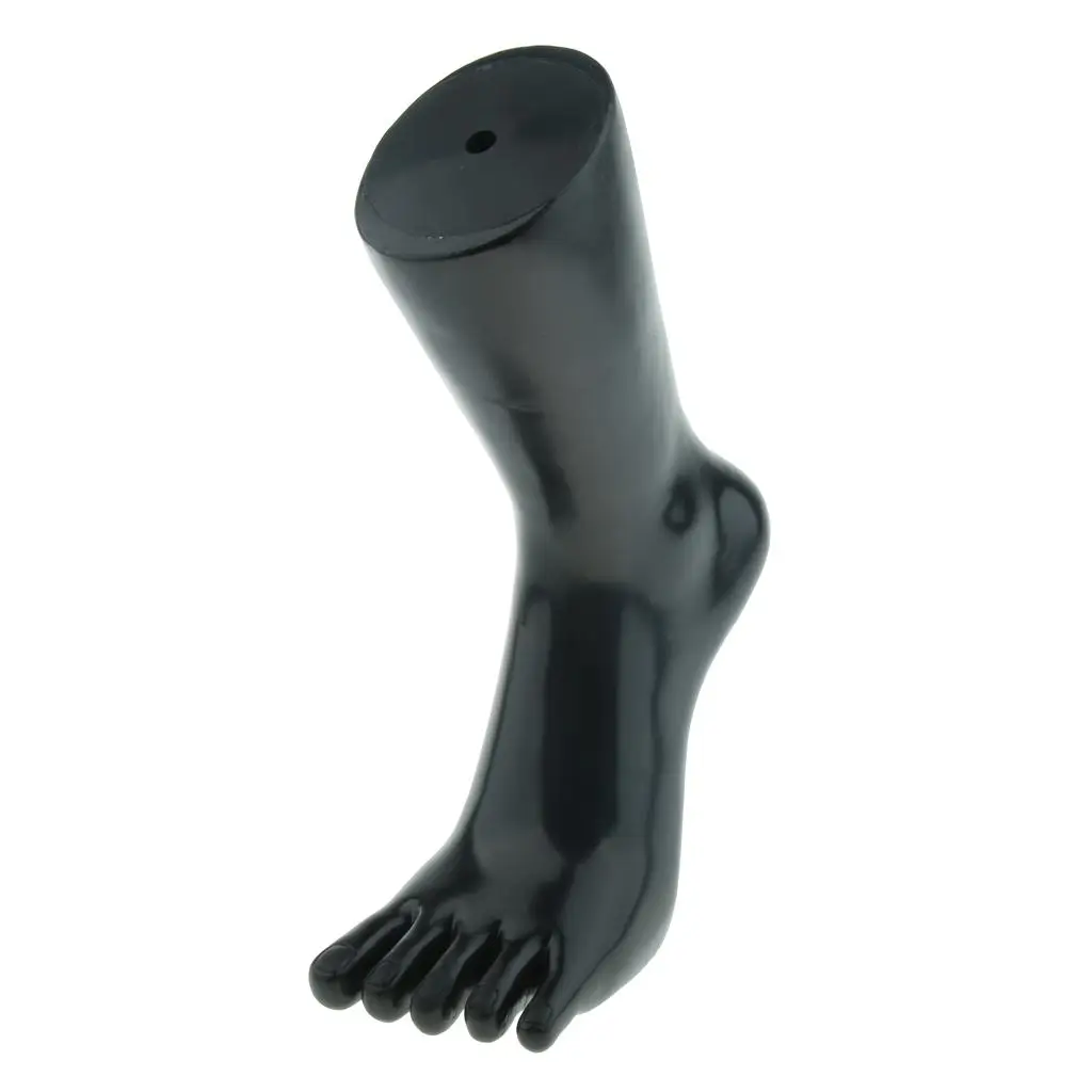 Toe ring ankle chain bracelet mannequin foot display model 20 Cm stand black 