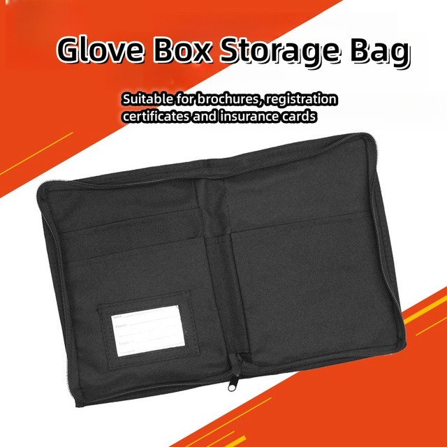 Pochette Organisateur Voiture TNSLAND - Range Documents Boîte à Gants 24x17.5cm