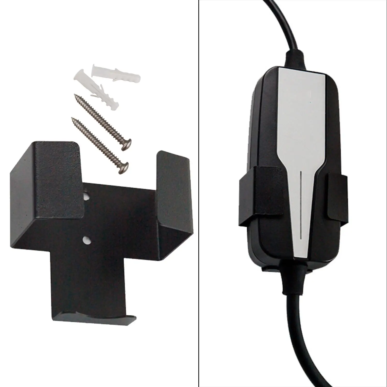 EV Charger Holder J-Hook Stay Organized EU Standard Cable Holder Hook Organizer Charging Cable Hook for Model 3