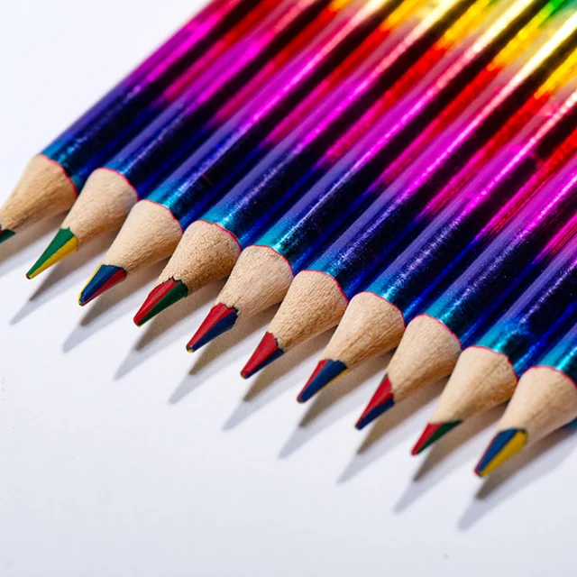 Kawaii Concentric Rainbow Pencil Crayon Color Pencil Set /Pack, Ideal For  Art School Supplies, Painting, Graffiti, And Drawing. From  Chinawholesaleguide, $12.44