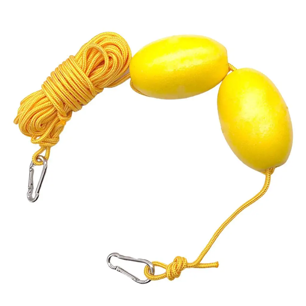 9ft Kayak Tow Rope Drifting Throw  Floating Cord Dual Floats