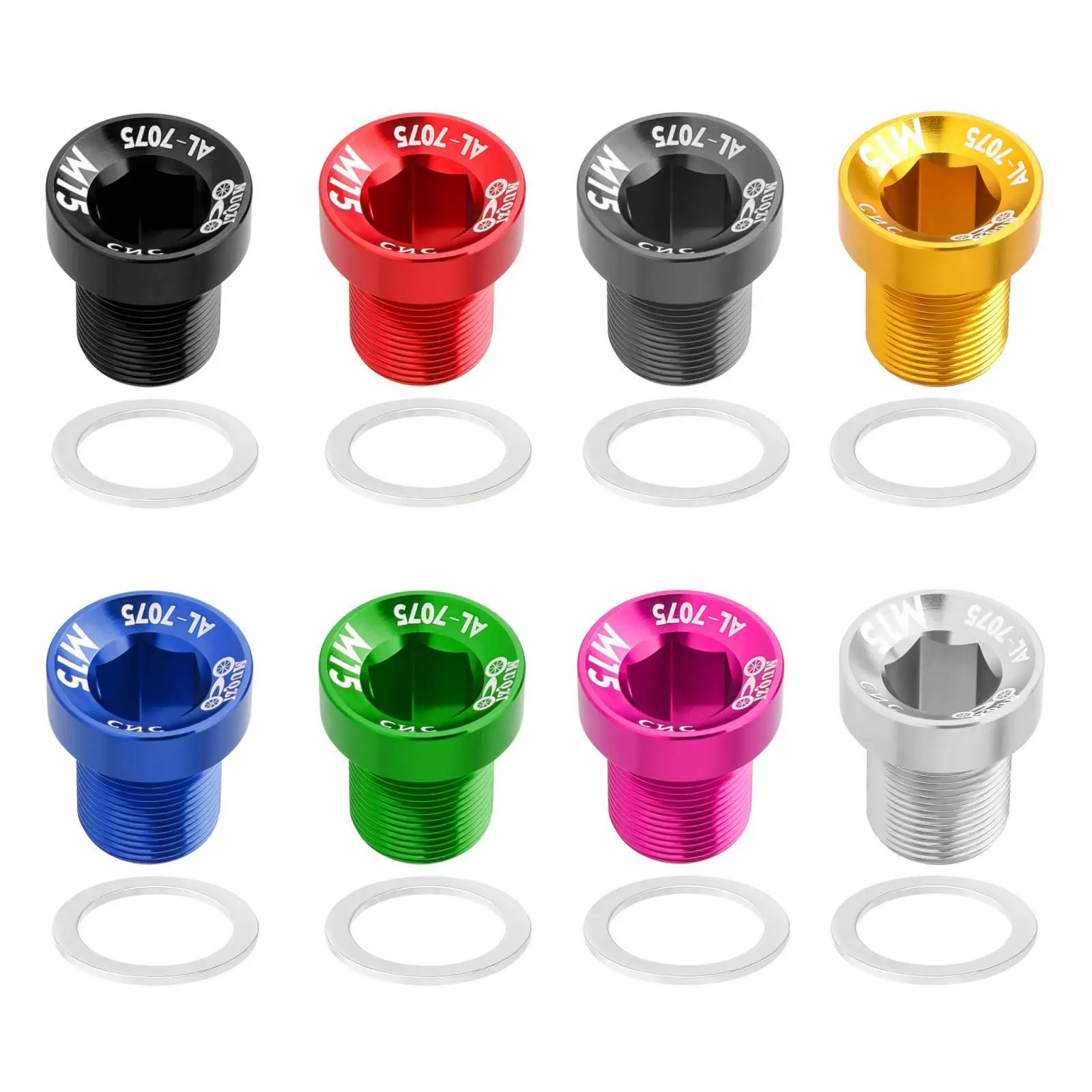 Crank Arm Bolts, Mountain Bike Fixing Bolts Aluminum Alloy Bike Crank Cap Cover Screw Cap