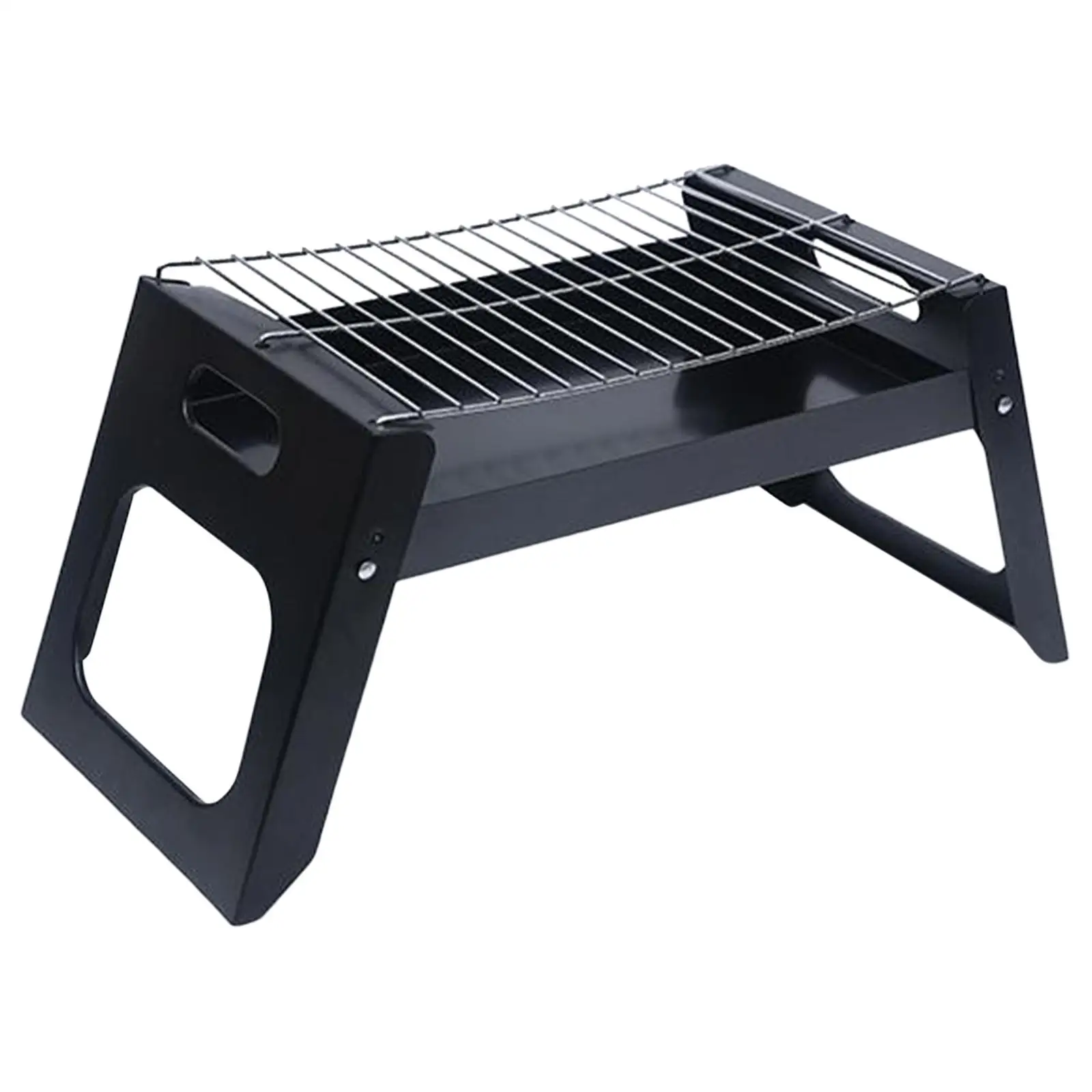 Portable BBQ Grill Stove Folding Wood Burning Stove Furnace Non Stick for Camping Household Traveling Barbecue Backyard