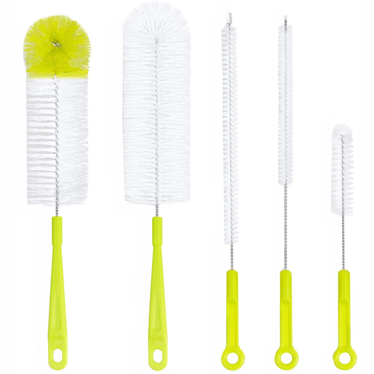 5Pcs Bottle Cleaning Brush Set Multipurpose Brushes Long Bottle Brush 
