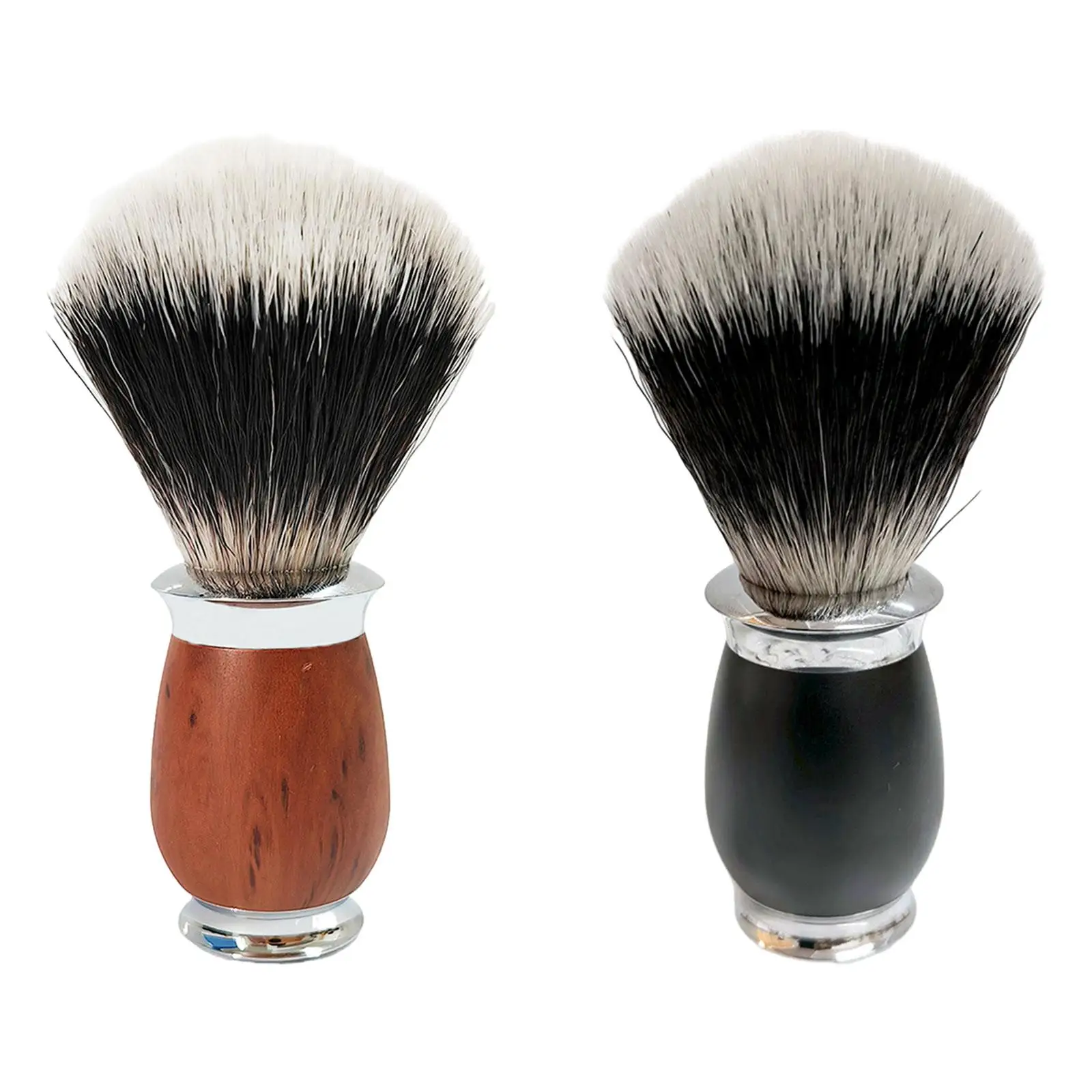 Men Shaving Brush Father`s Day Gifts Classic Nylon Bristle Shave Accessory Hair Salon Shave Brush Face Cleaning Personal Shaving