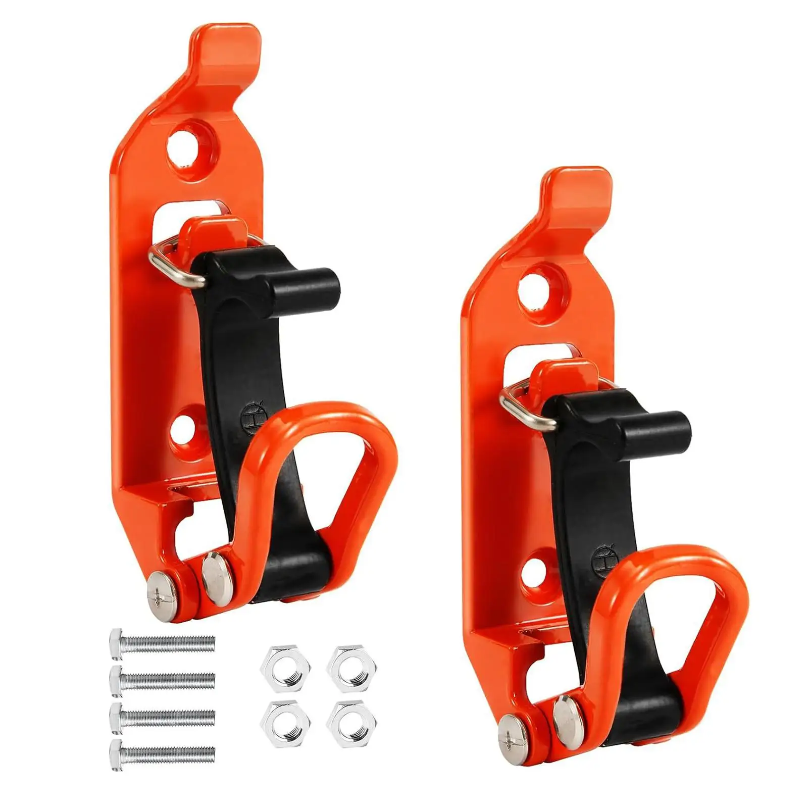 2 Pieces Shovel Mount for Roof Rack Heavy Duty with Screws Quick Insertion Strong Hammer Hanger Rubber Clamp Fixed Hammer Holder