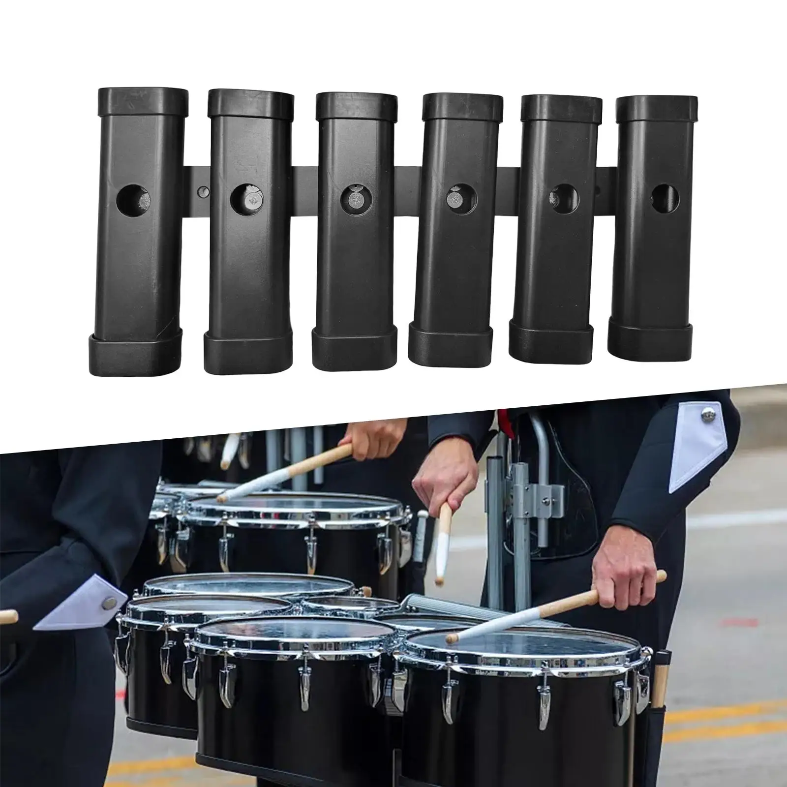 Drum Stick Holder up to 6 Pairs of Sticks Drumstick Accessories Wooden Mallet Holder for Drum Lovers Professional Beginner