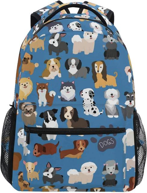 Poodle Backpack, Dog 2024 Laptop Bag, Women's Travel Backpack, Cute Pattern School Bag, College Backpack, Dog Mom Gift