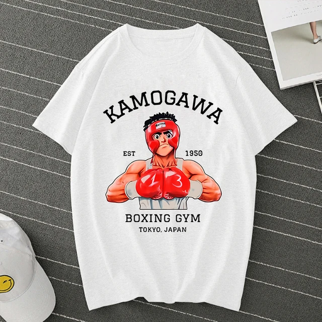 Anime Graphic T-Shirt No Ippo Boxing Gym Men Women Kgb T-Shirts Clothing  Harajuku Streetwear