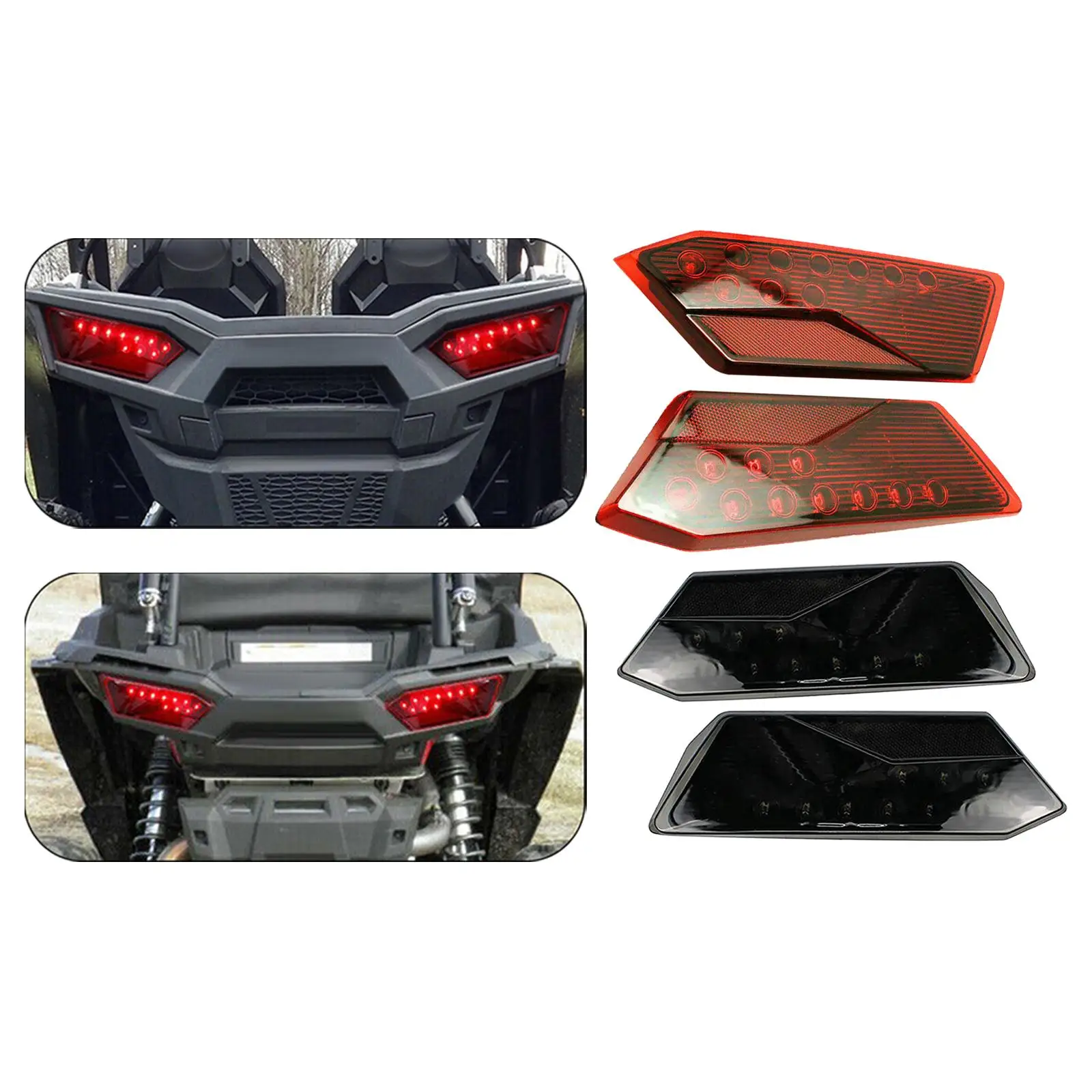 2x Tail Lights Accessories Fit for RZR 2014-2019 2412341 2412342