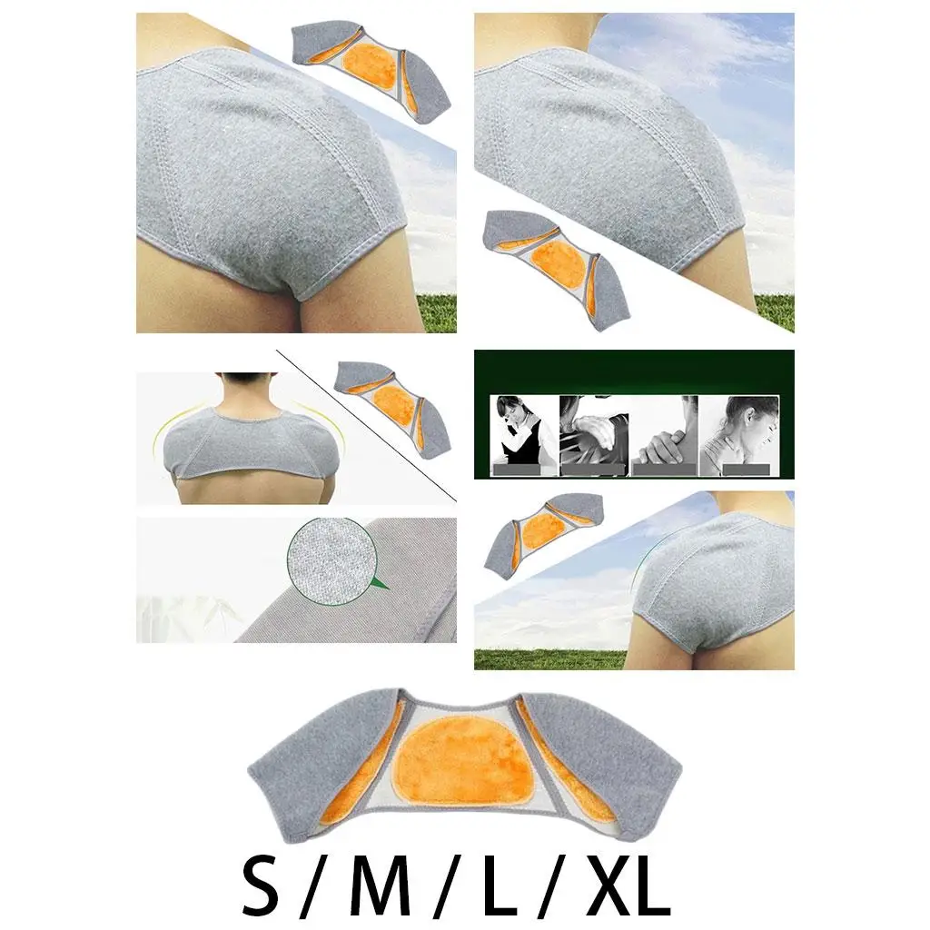 Shoulder Support Warmer Velvet Fabric Breathable Self-Proprigo Back  Belt for  Air Conditioning