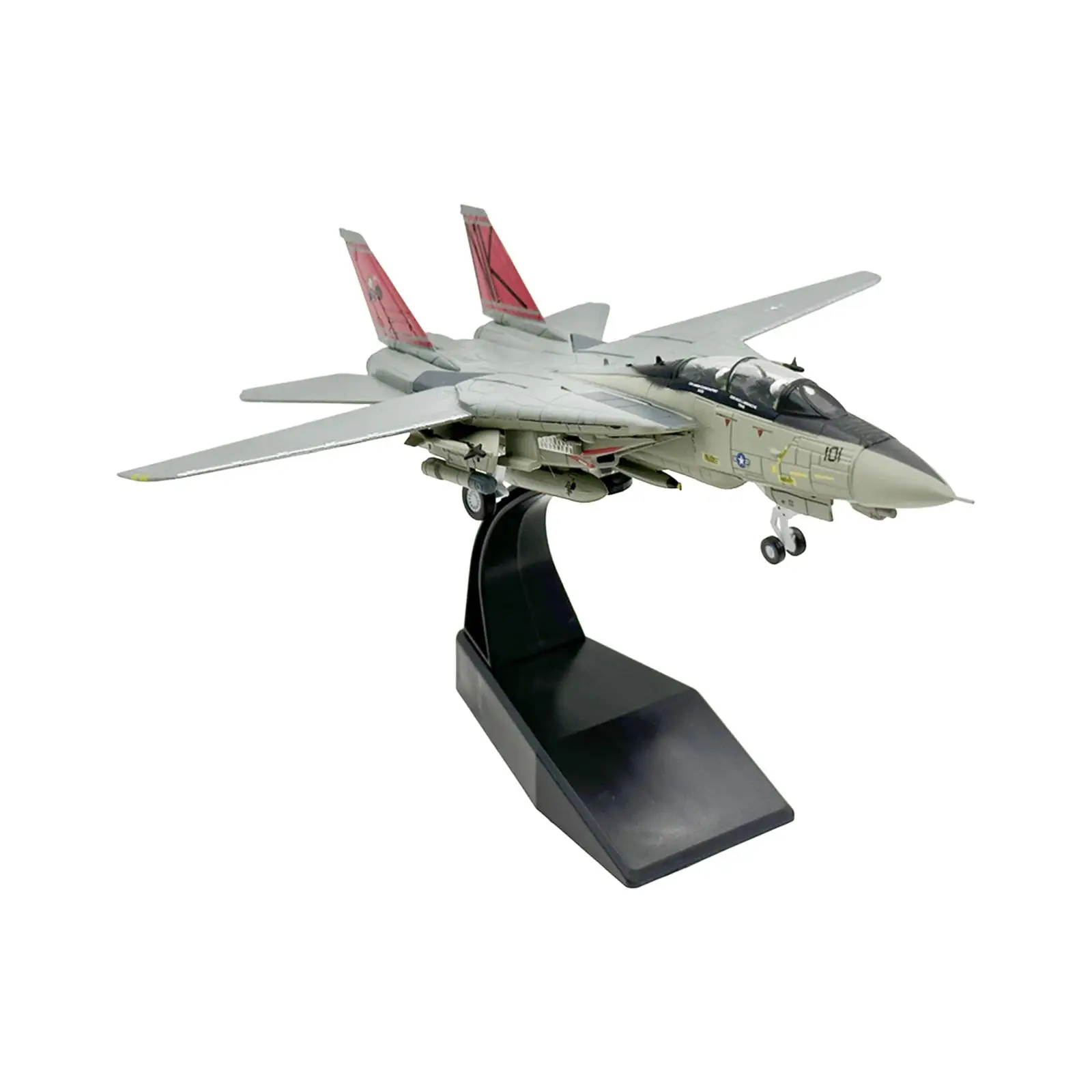 1:100 F 14 USA Carrier Aircraft Diecast Model, Adults Gifts, Collection  with Base for Bedroom, Office Shelf TV Cabinet Cafes