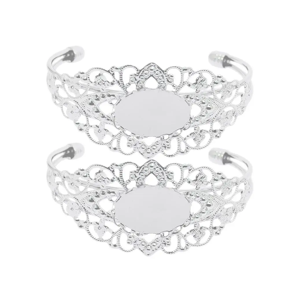 2Pieces Bracelet Bangle Jewelry Elegant Bracelet Cuff Bracelet Valentine`s Day Gift