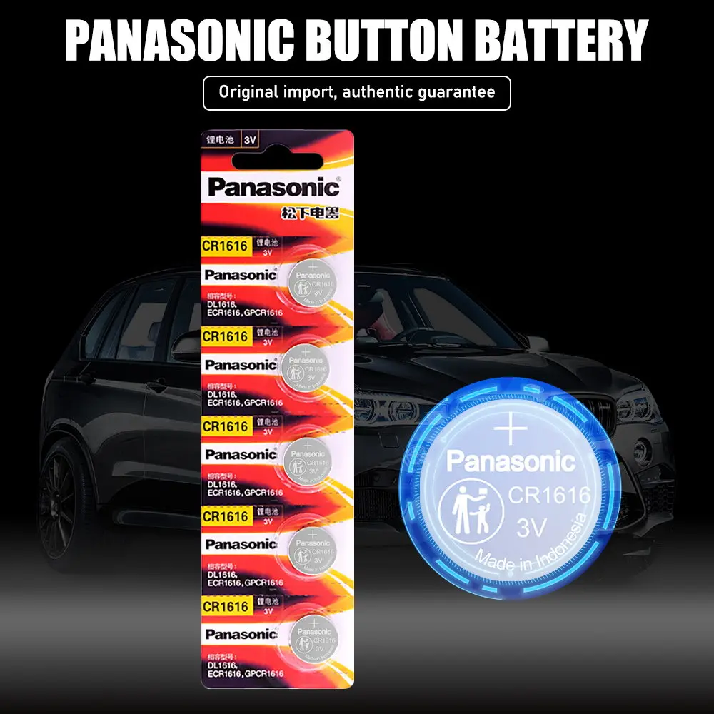 30PCS Original Panasonic CR1616 CR 1616 DL1616 ECR1616 BR1616 Lithium Battery For Watch Remote Control Calculators Button Cells button cell battery