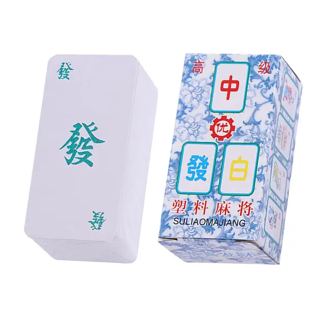 Mahjong Chinês Jogando Cartas Mahjong Poker Jogando Cartas Jogo De Mesa  Conjunto Para Casa Sala Estar Mini Mahjong Jogando Cartas Jogo - Jogos De  Tabuleiro - AliExpress