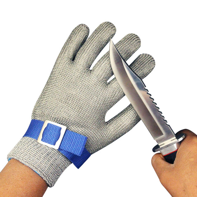 Oyster Knife with Rubber-Dipped Oyster Shucking Gloves - 2 Pairs of Gloves + 1 Knife