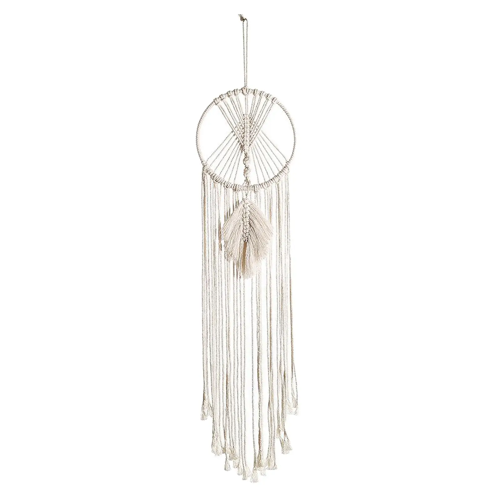 Weave Dream Catcher with Circle Boho Dreamcatcher Cotton Wall Hanging Ornament