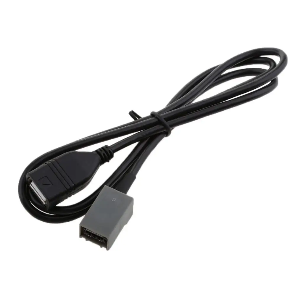 Car MP3 Female USB Cable Aux Adapter for  Civic   11-14 Black