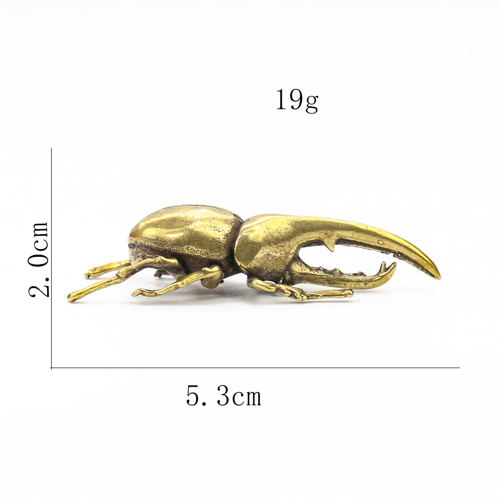 Латунная статуя в виде насекомых, миниатюрный медный жук, чай, домашний  питомец, Офисная книжка, настольные украшения, домашний декор, аксессуары  для ...