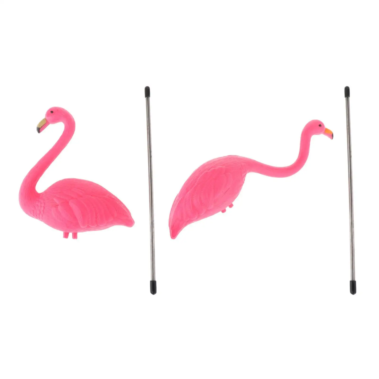 Flamingo Garden Stake Yard Ornament Statue Figurines Accessories for Home Cakes Topper