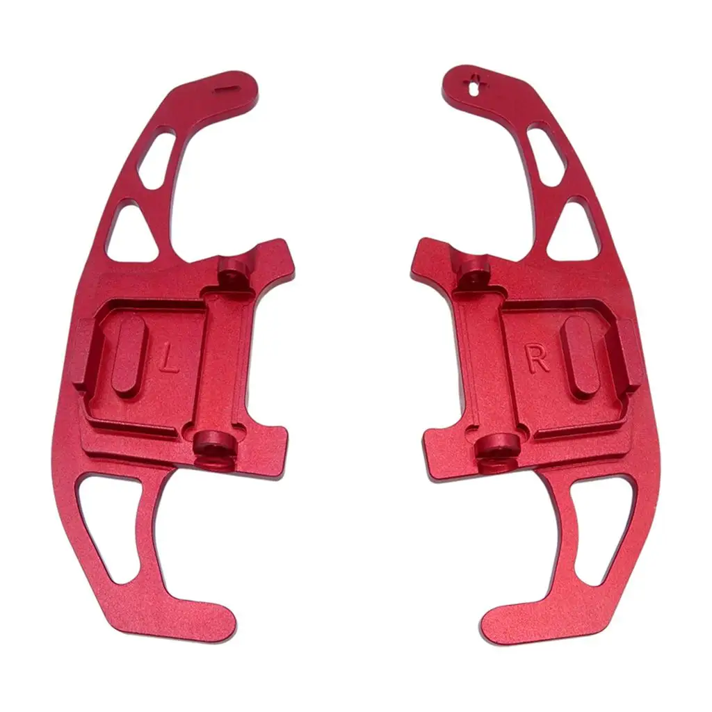 1 Pair Aluminum Alloy Steering Wheel  Paddle er Extension for Car Interior Decoration