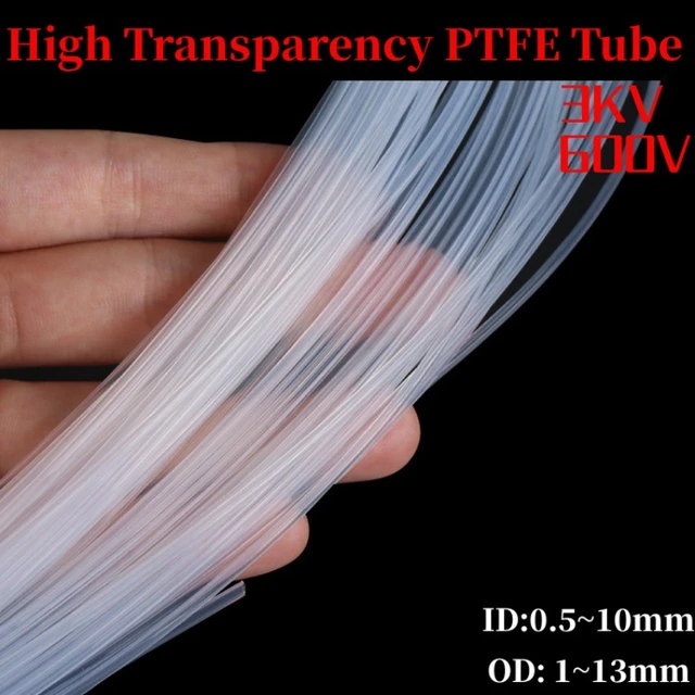 Tube PTFE, tube téflon, tuyau PTFE, résistance à la corrosion, résistance à  haute température, 1m de long-7*10mm*1m