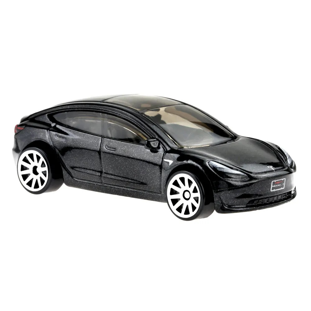 tesla model 3 black hot wheels