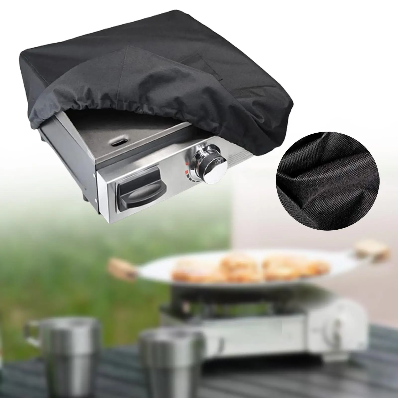17inch Grill Cover Outdoor BBQ Machine Protector Griddle Cover for 17