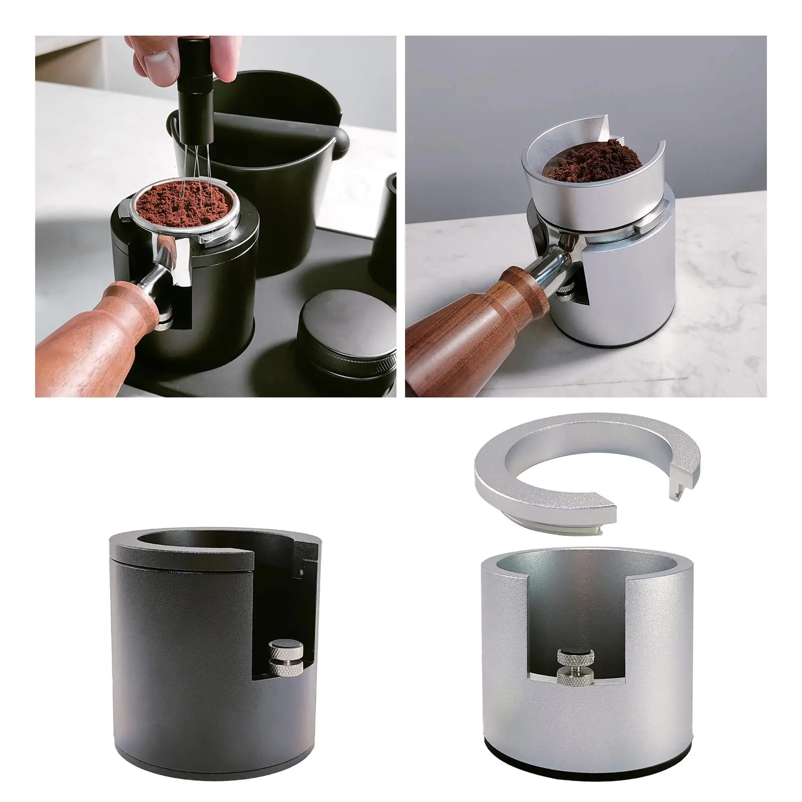 for 51/54/58mm Espresso Machine Accessory Tamper Station Espresso Portafilter Holder for Counters Tearoom Shop Worktop Cafe