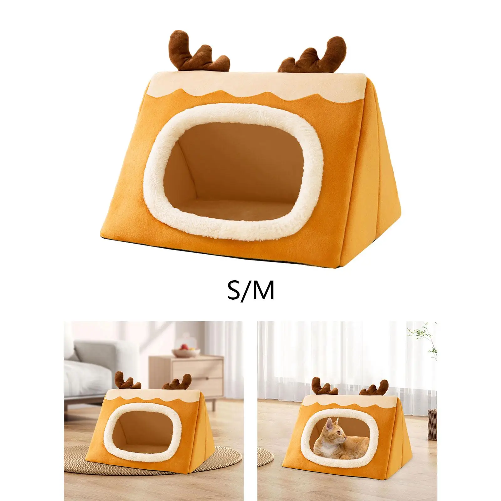 Pet Bed Washable Cute Pet Cat Nest for Pets Indoor Cats and Small Dogs