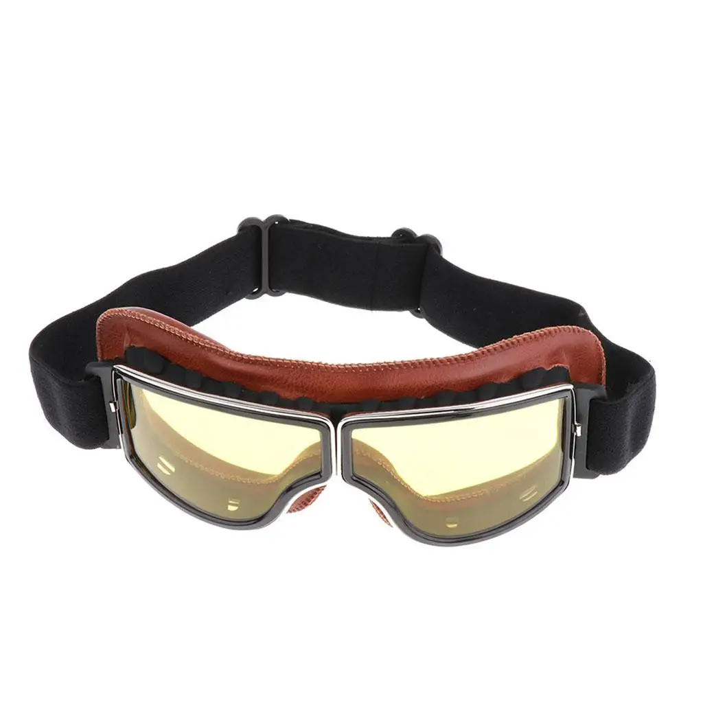 Retro Goggles Motorcycle Cruiser Vintage Glasses for   #2