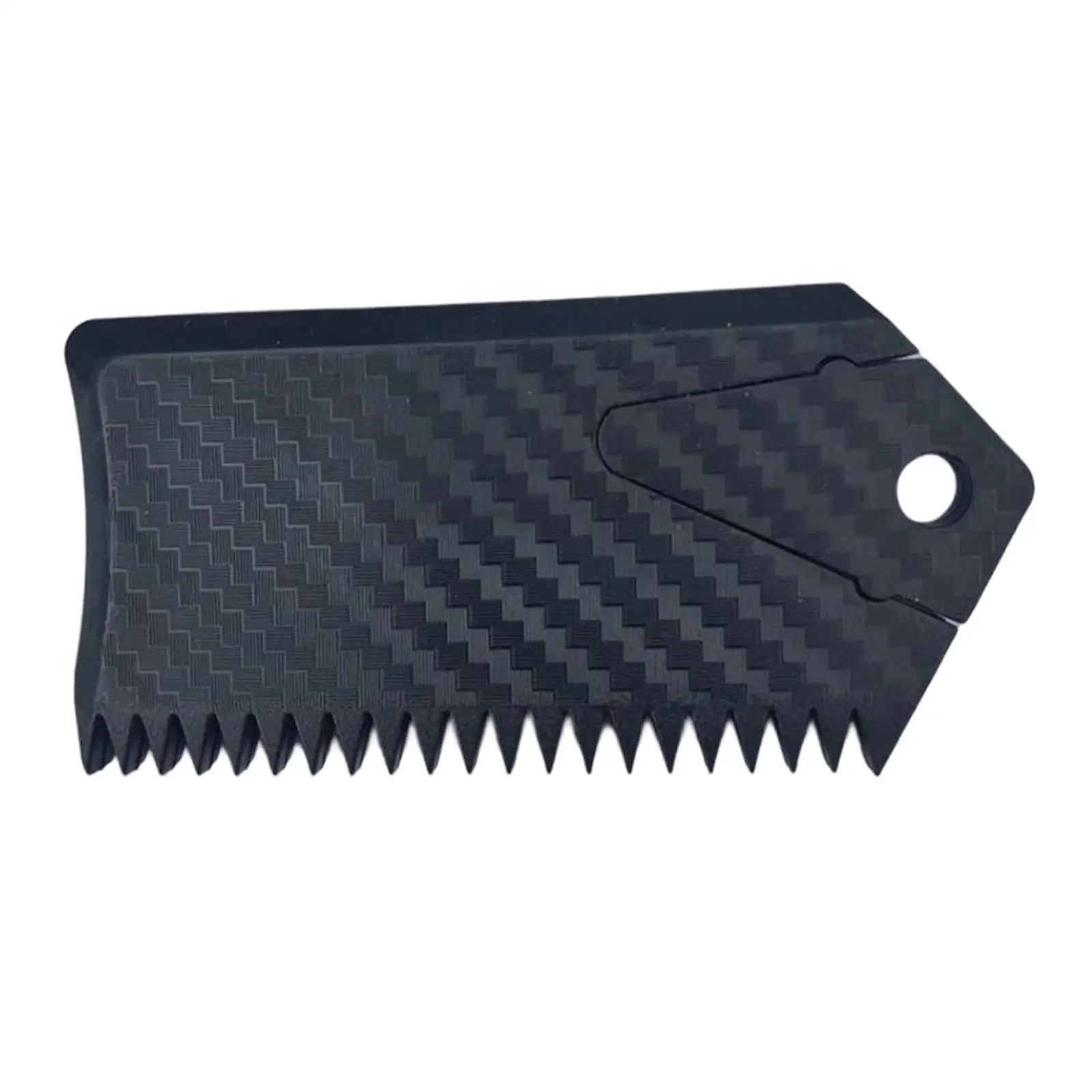 Surfboard Wax Comb Jagged Edges with Key Black Surfing Board Wax Cleaner Tool Surfboard Wax Remover Comb
