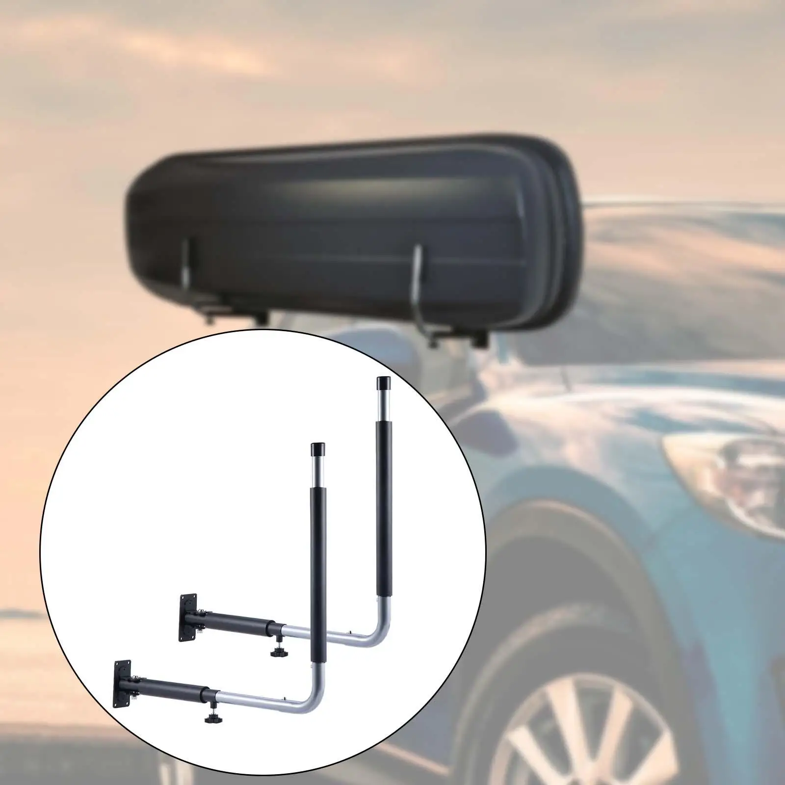 Folding Car Roof Box Wall Mount Rack Hanger Organizer Shelf Bracket Support Cargo Stand Kayak Storage Hook for Snowboard Garage