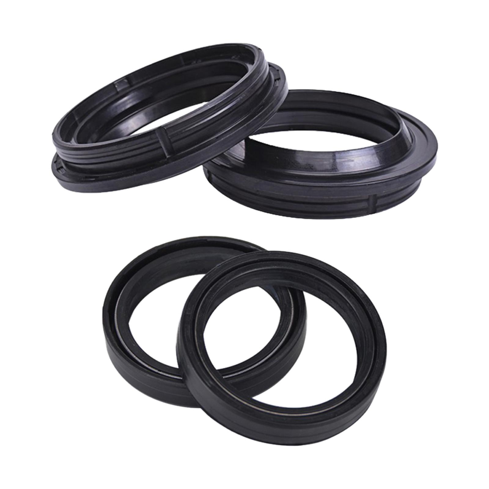 Front Fork Oil Seal and Dust Seal Kit Replace Parts 50x63x11mm Rubber Black for Tnt600GT Tnt600 EN125 EN250F MX300