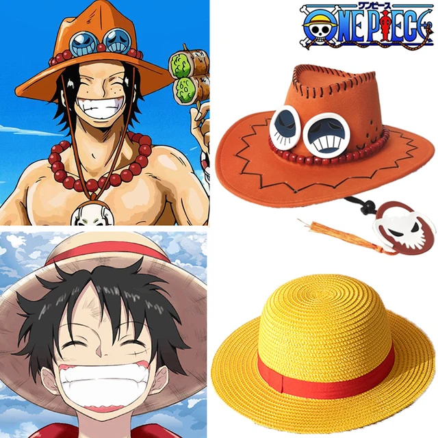 Anime One Pieces Portgas D Ace Cowboy Hat Cosplay Cap Cartoon Fashion  Costume Ornament Accessories Children Fans Birthday Gift - AliExpress