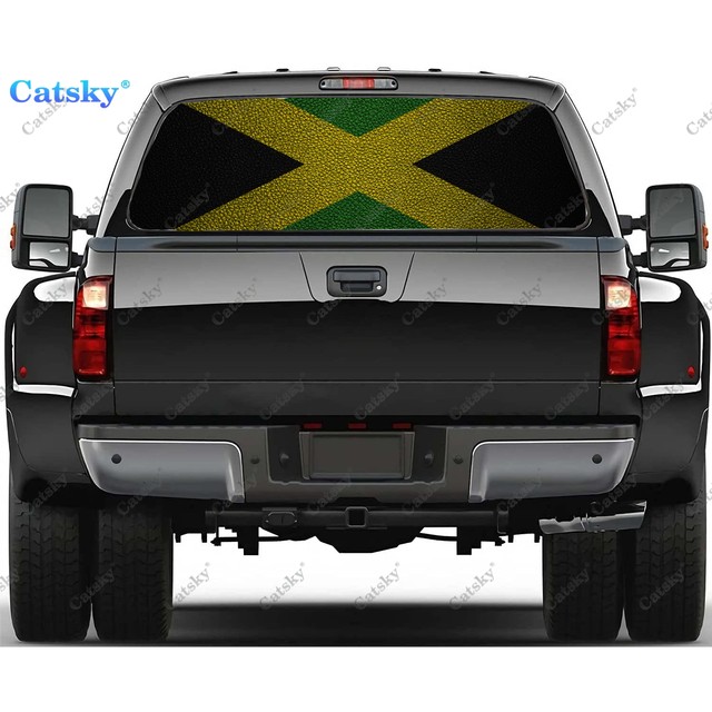 Jamaican Flag Vinyl selling Hood Wrap Bonnet Decal Sticker Graphic Universal Fit