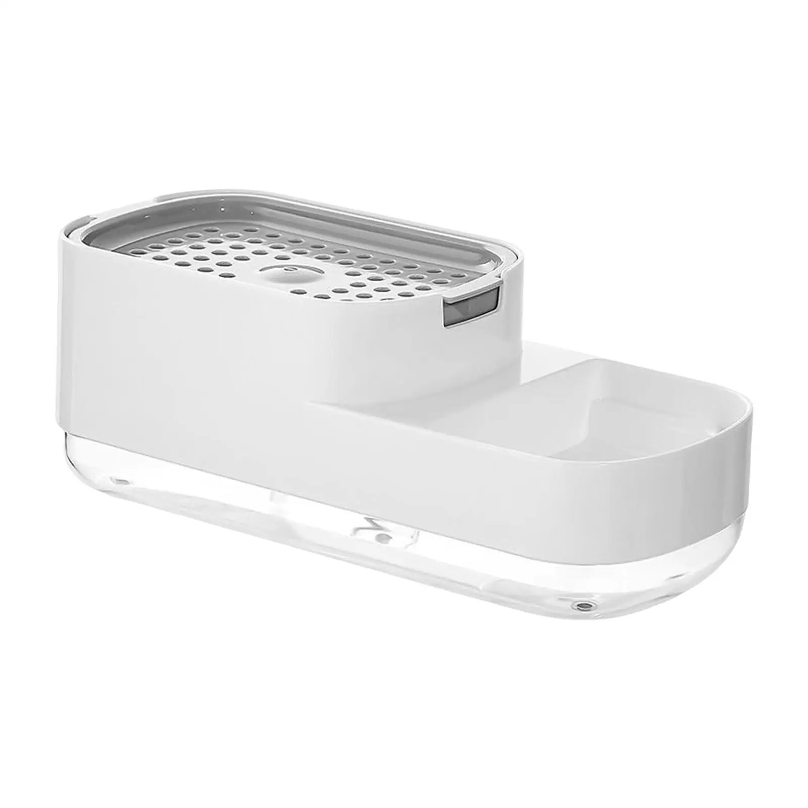 Soap Pump Dispenser Draining Tray Caddy Organizer for Bathroom Kitchen
