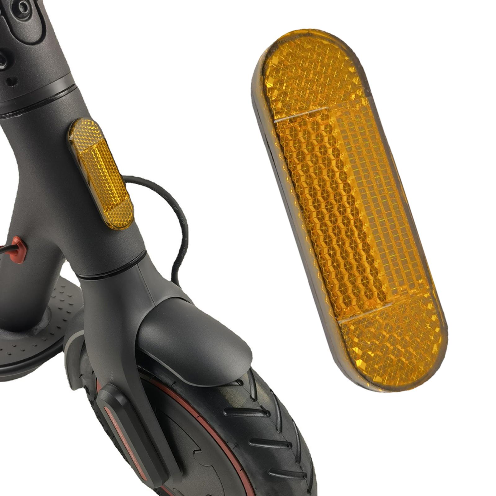 Orange Oval Reflector for Electric Scooter  Universal Reflective Tube