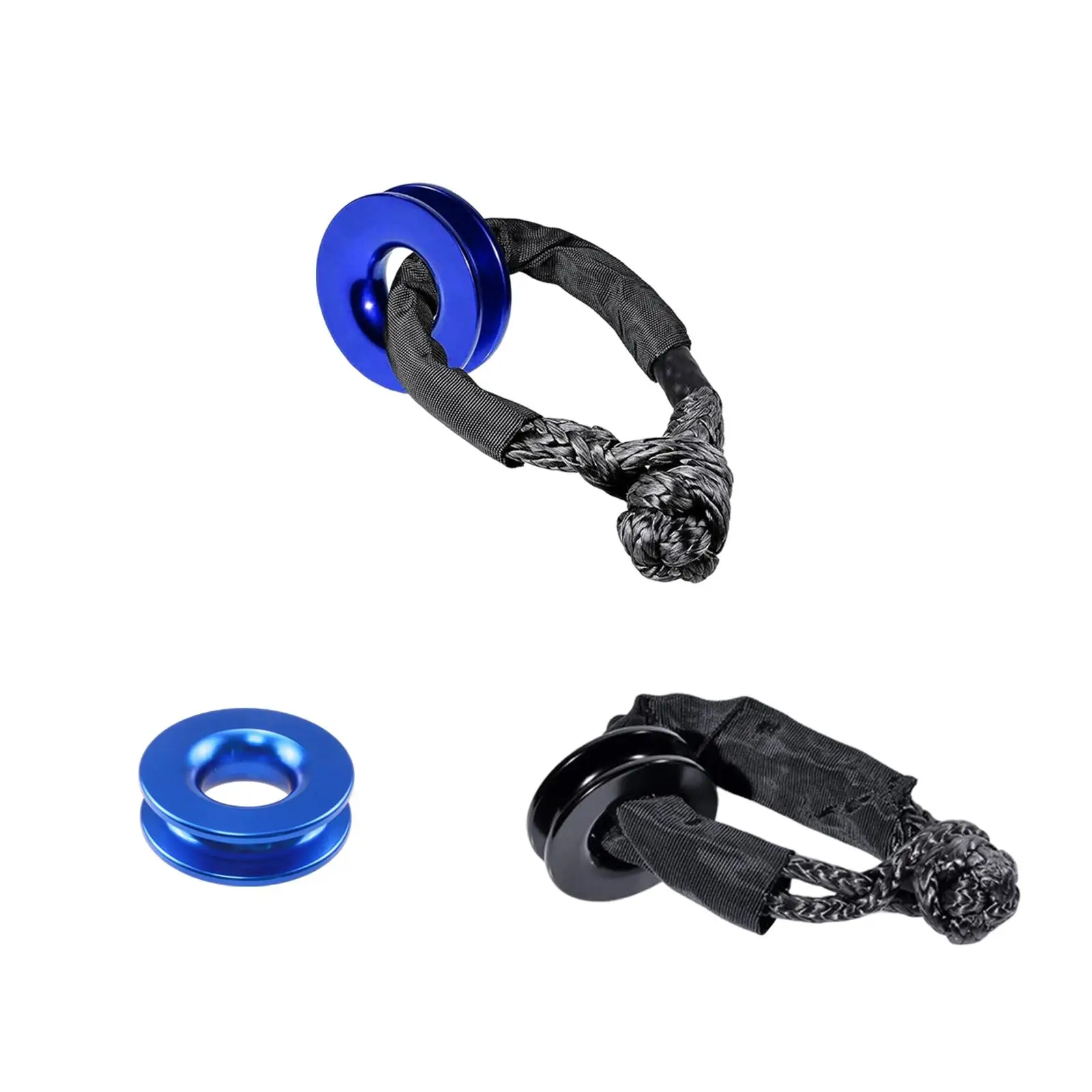Recovery Ring for Recovery Strap and Recovery Rope Winch Snatch Block Pulley Towing Ring for Soft Shackle ATV UTV SUV