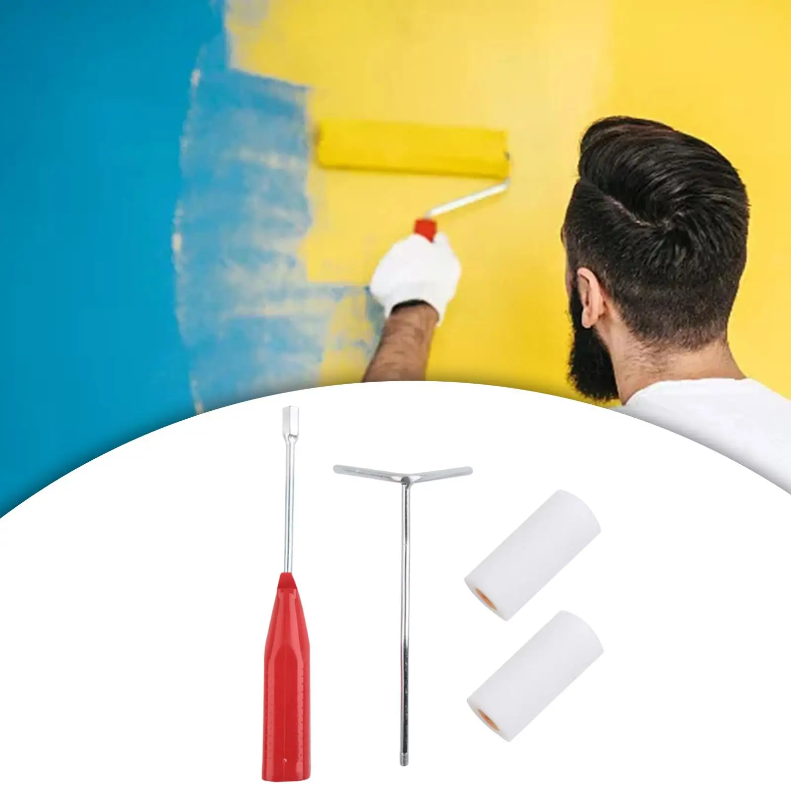 Multifunctional Painting Roller Paint Roller Brush Kit DIY Painting Tool Mural Brush for Walls Ceiling Home DIY Improvement